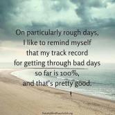 track record for bad days